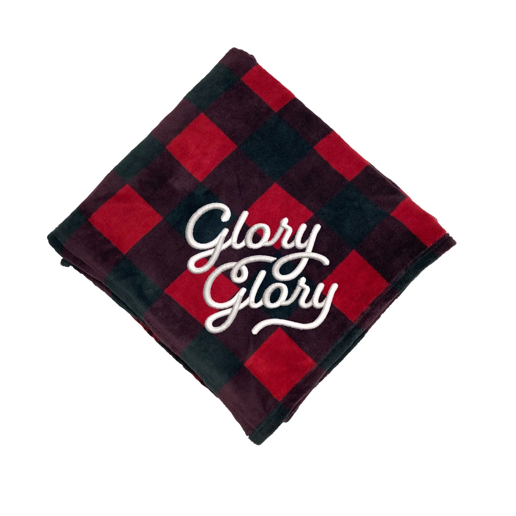 Glory Glory Red & Black Plaid Blanket