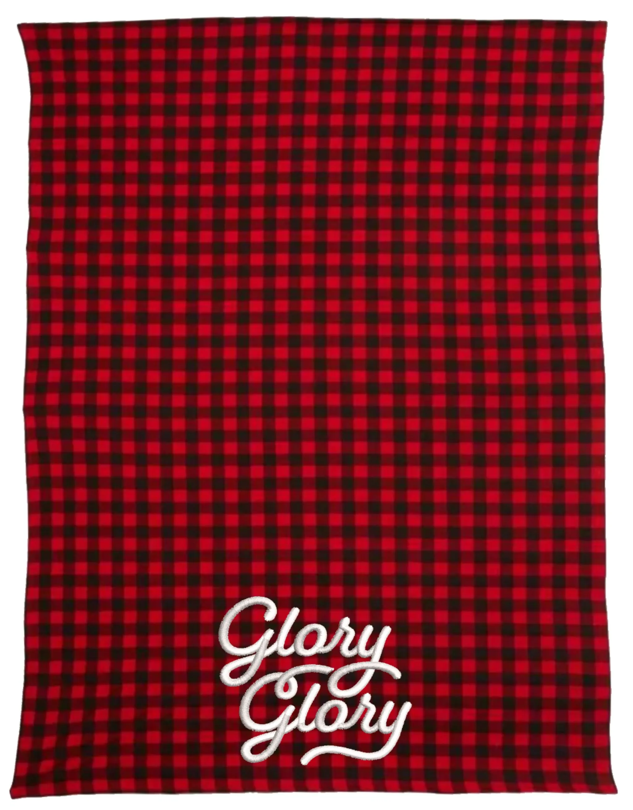Glory Glory Red & Black Plaid Blanket