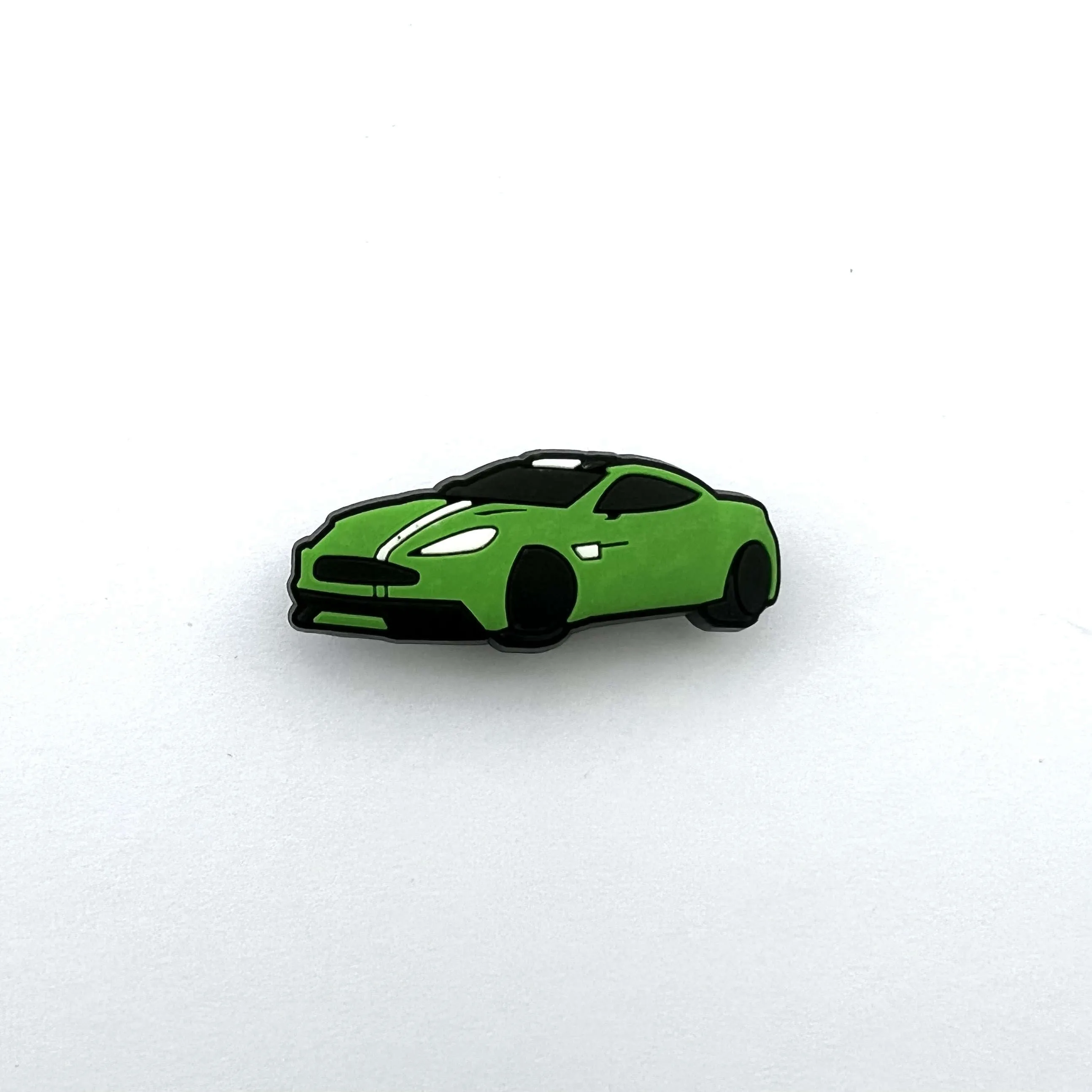 Green Striped Car Charm