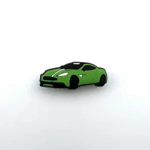 Green Striped Car Charm