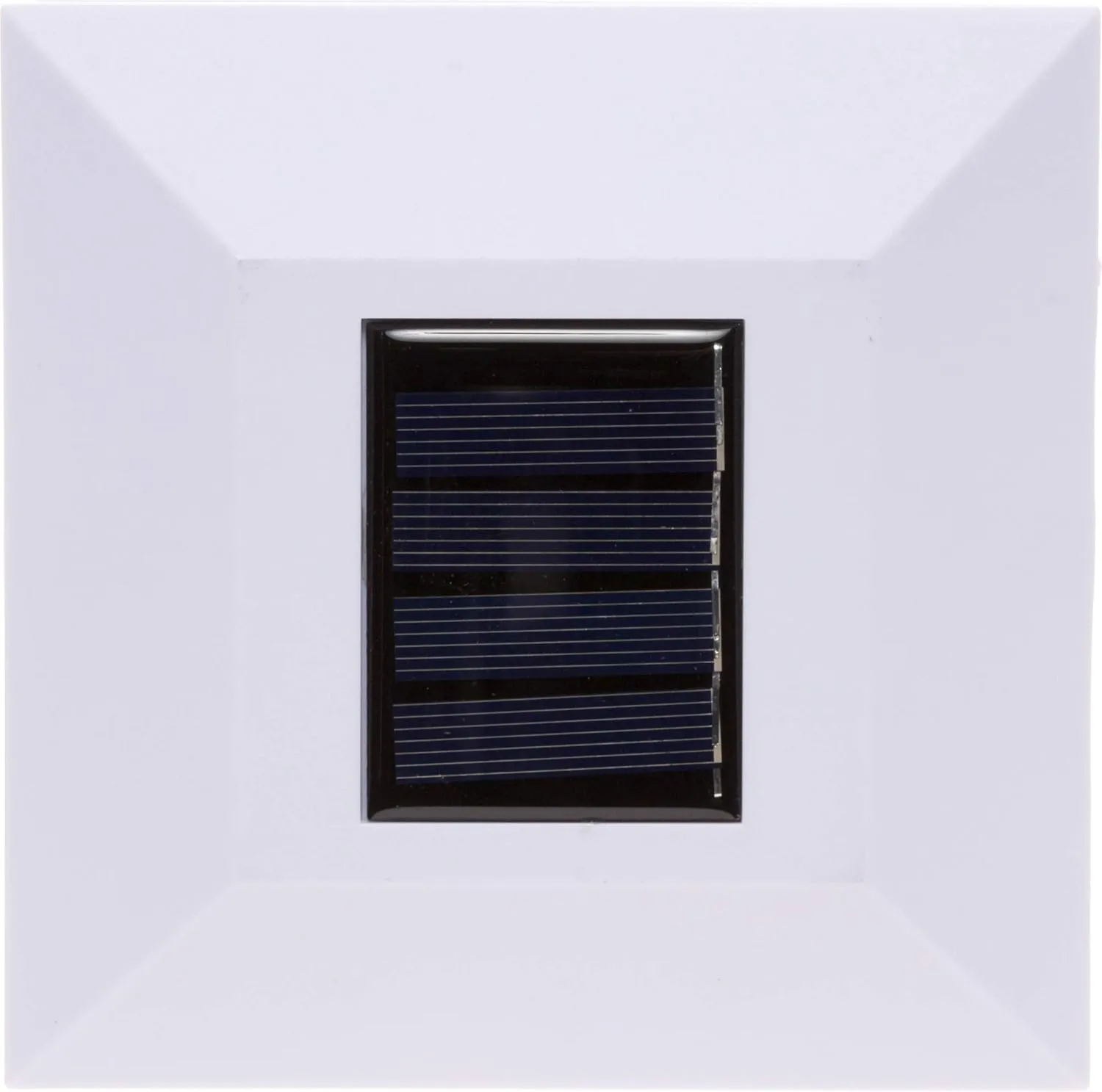 GreenLighting Modern Solar Post Cap Lights Fits 4x4 Wood, 4x4 & 5x5 PCV/Vinyl Outdoor Solar Powered Light, Fence Post, Landscaping, Deck, Garden- Bright LED, Waterproof White 4 Pack
