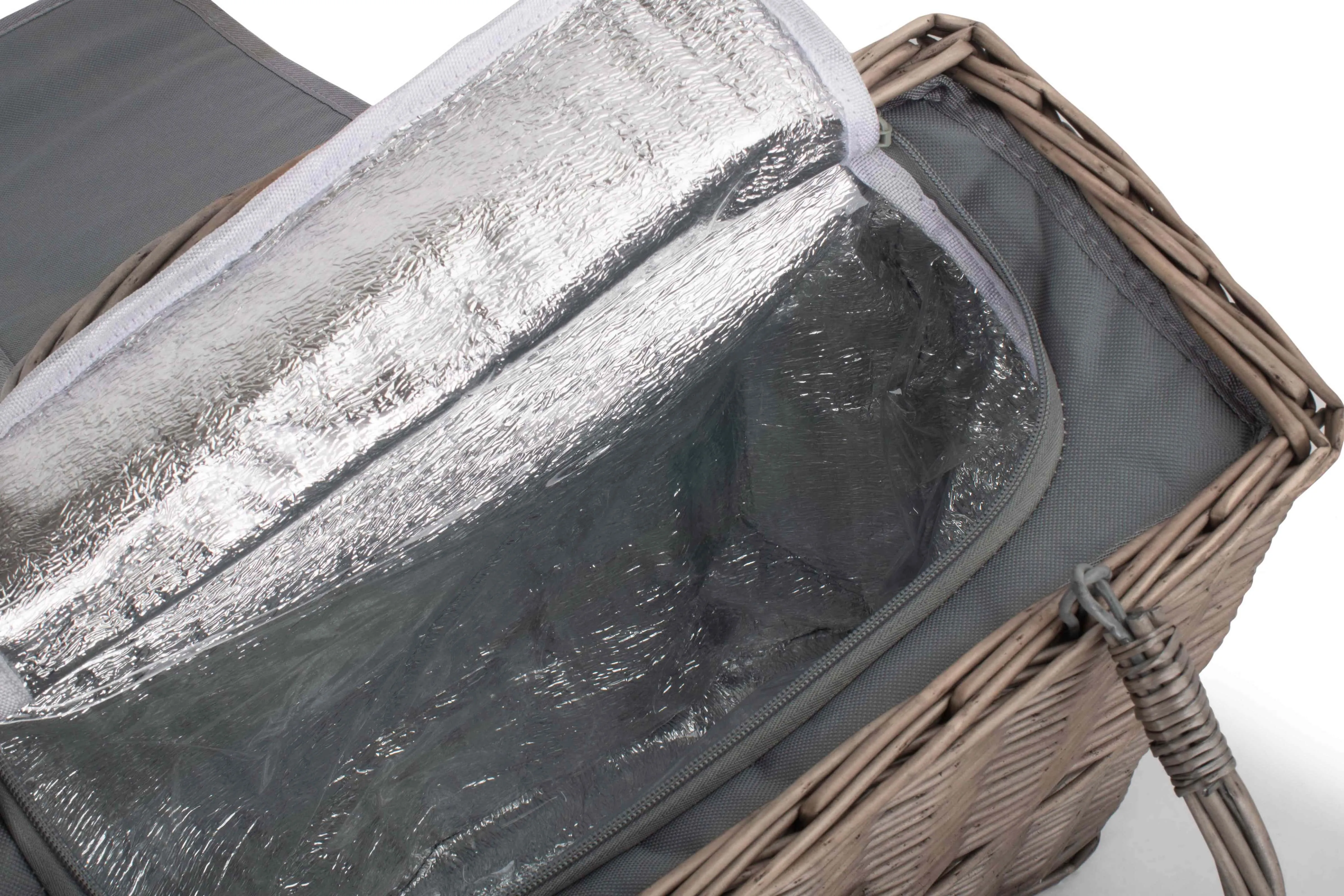Grey Chiller Basket with Blanket