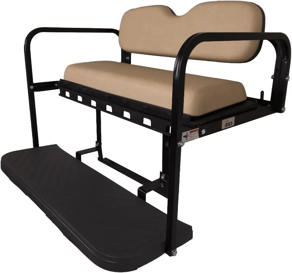 GTW MACH3 Club Car Precedent/Tempo/Onward Golf Cart Rear Seat Kit with Steel Frame | Compatible with 2004-Up Models