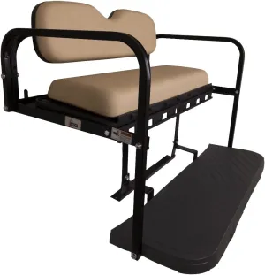 GTW MACH3 Club Car Precedent/Tempo/Onward Golf Cart Rear Seat Kit with Steel Frame | Compatible with 2004-Up Models