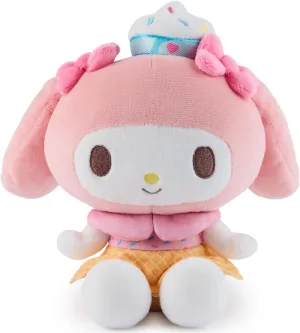 GUND Sanrio Hello Kitty and Friends My Melody Ice Cream Plush, Stuffed Animal for Ages 1 and Up, Pink/White, 6”