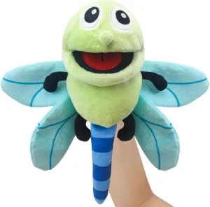 Hand Puppet Realistic Plush 13" Insect Animal Puppet for Kids With Moveable Mouth, Soft Stuffed Story Toy for Role Play Show Game