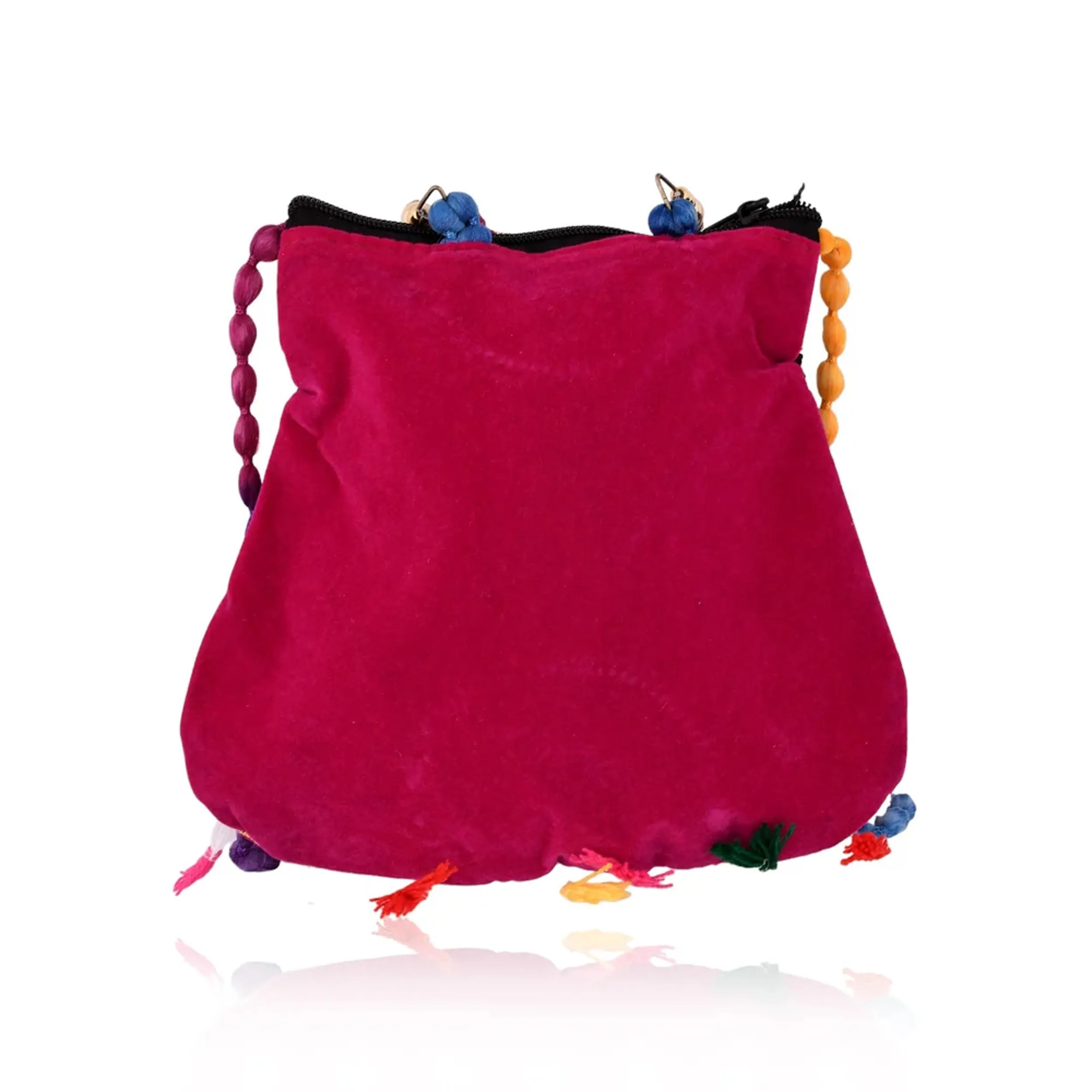 Handmade Ethnic Embroidered Mirror Sling Crossbody Bag
