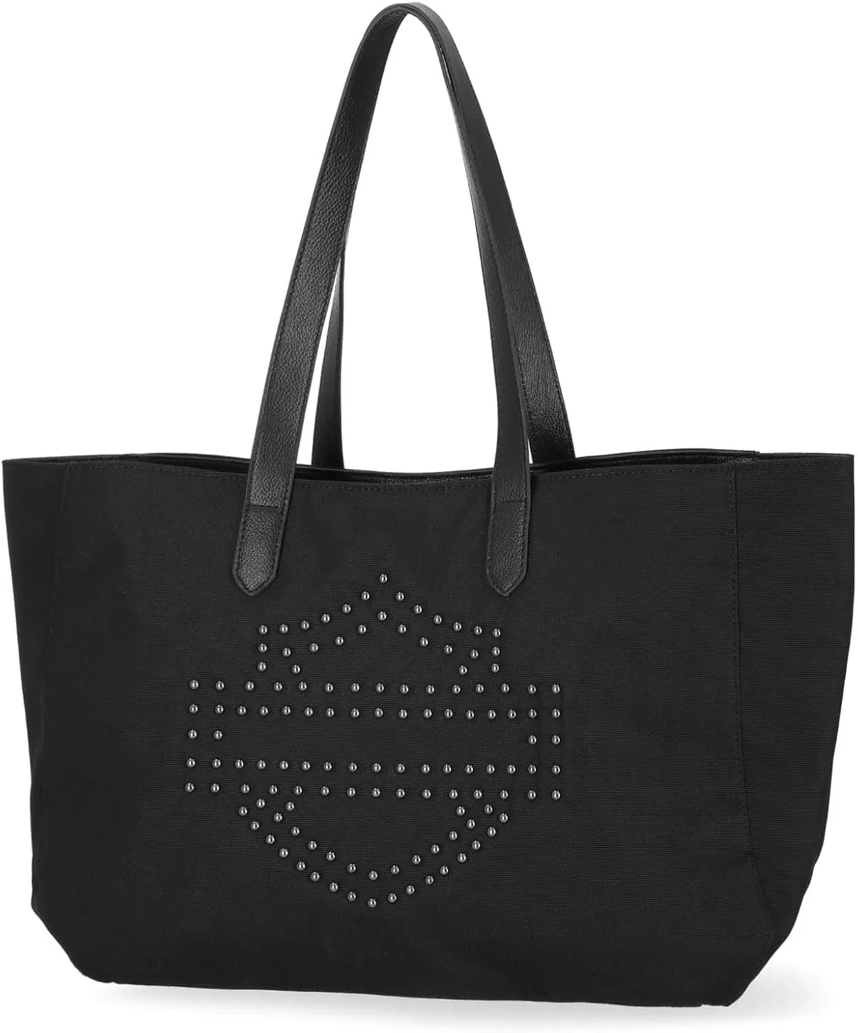 Harley-Davidson Women's Studded Bar & Shield Logo Tote Bag Purse - Black