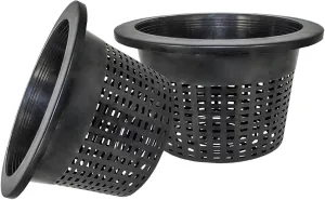 HG10MESHPOT 10-Inch Wide Lip Bucket Basket, Bag of 2 Bucket Basket Lid, Round Mesh Pot,5 Gallon Bucket Lids for DWC, Net Pots for Hydroponics
