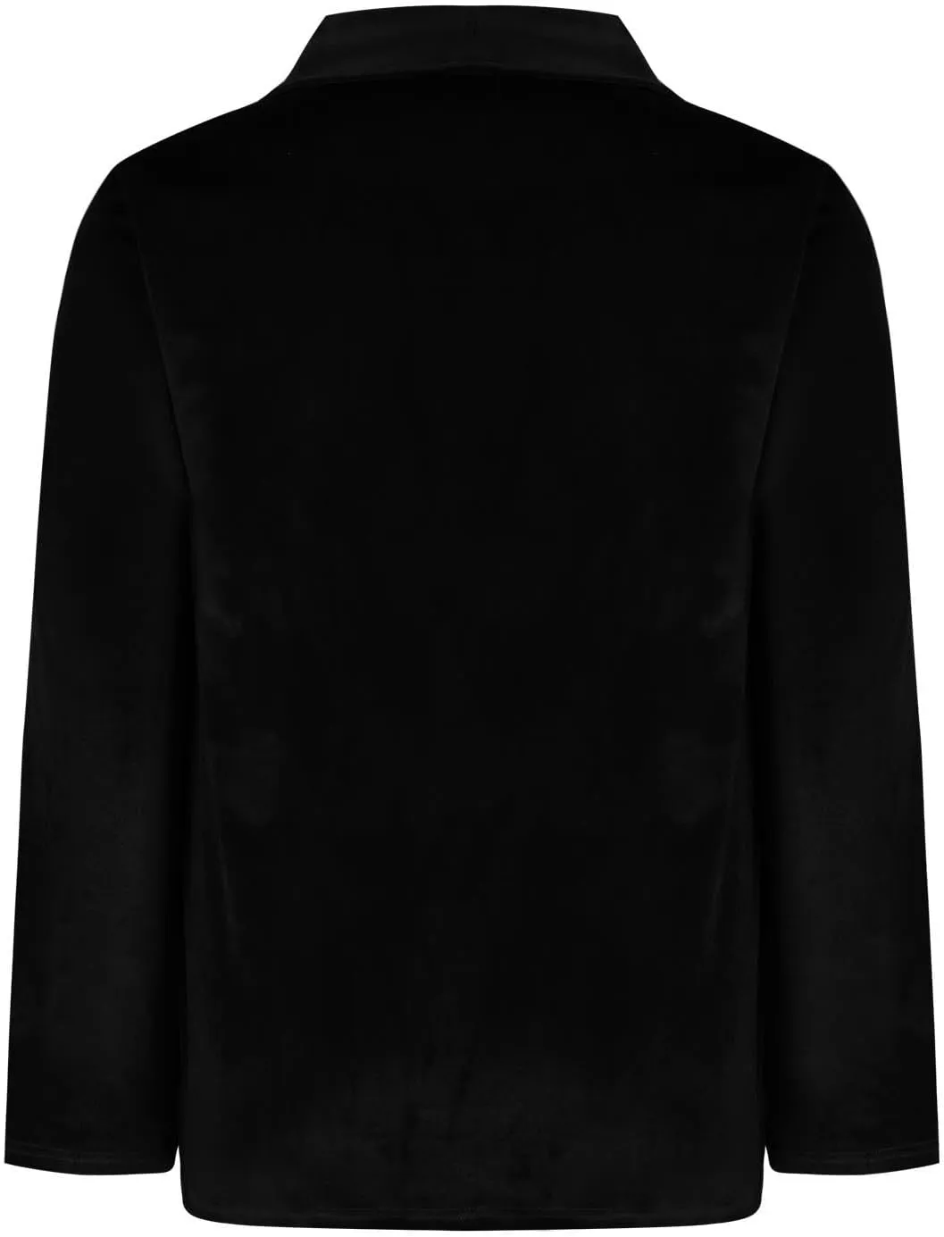 HGps8w Velvet Blazers for Women Vintage Suit Jackets Elegant Open Front Long Sleeve Loose Outerwear with Pockets