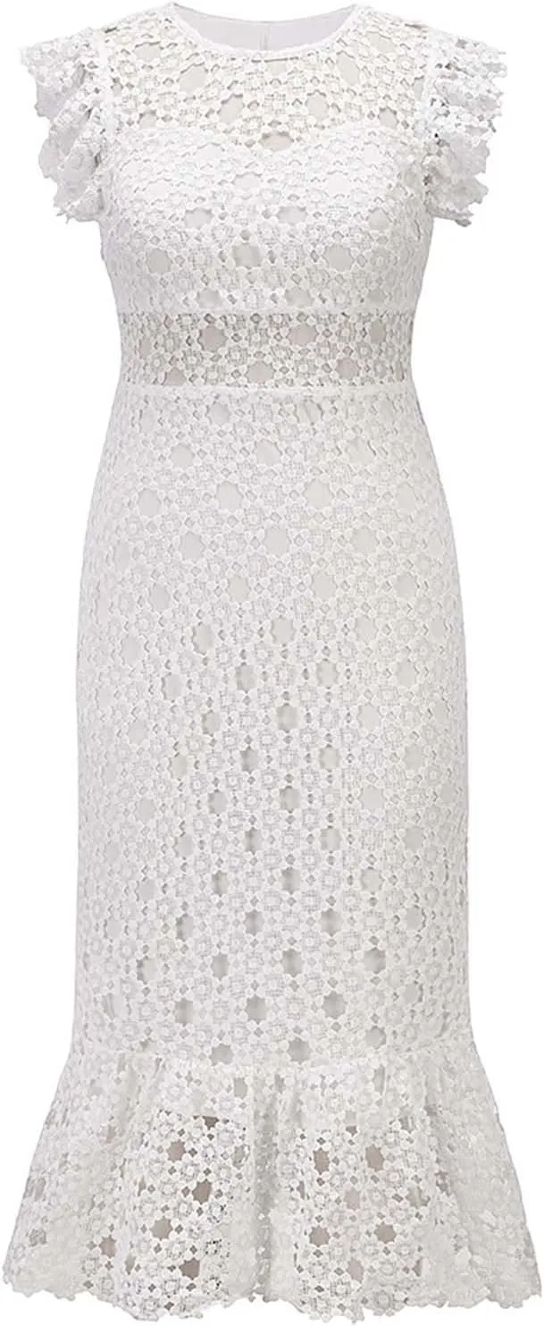 HGps8w Women Sleeveless Wedding Dresses Elegant Halter Neck Sheer Mesh Bridal Gowns Sexy Lace Formal Bridal Dresses