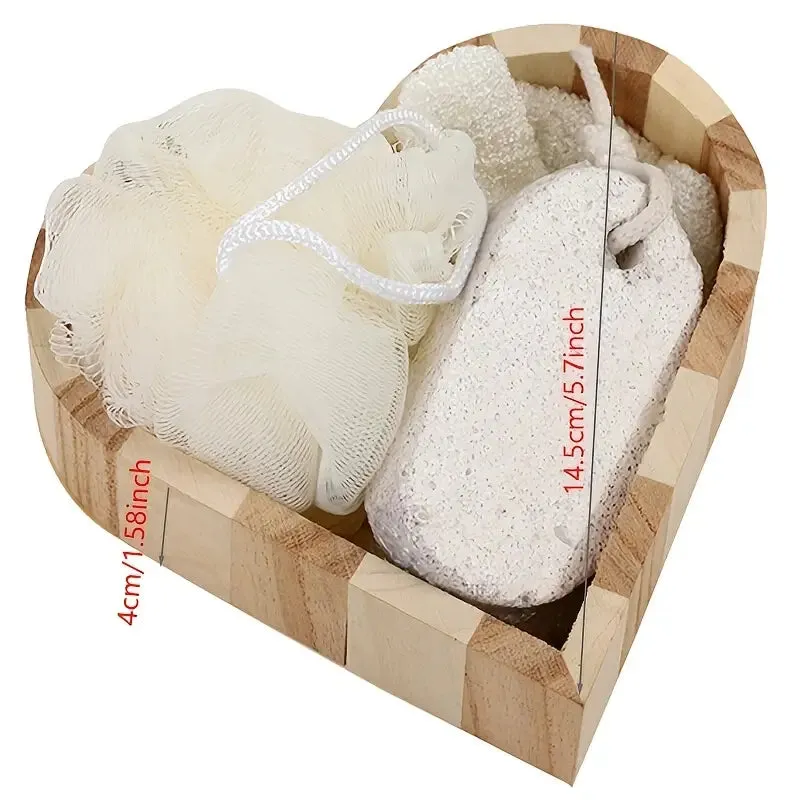 High-Quality Bath Set with Wooden Bucket
