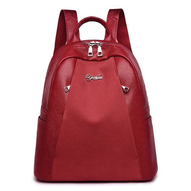 High Quality PU Leather Women Backpack