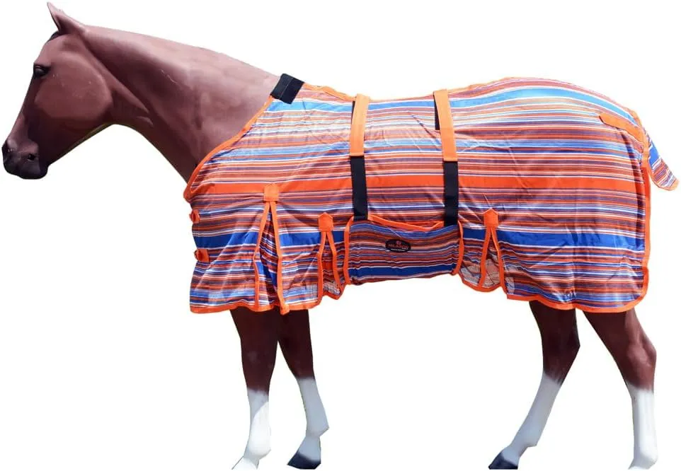 HILASON Horse Fly Sheet - Summer Spring UV Protection Mesh Bug Mosquito FlySheet for Horses | Mosquito Horse Fly-Sheet