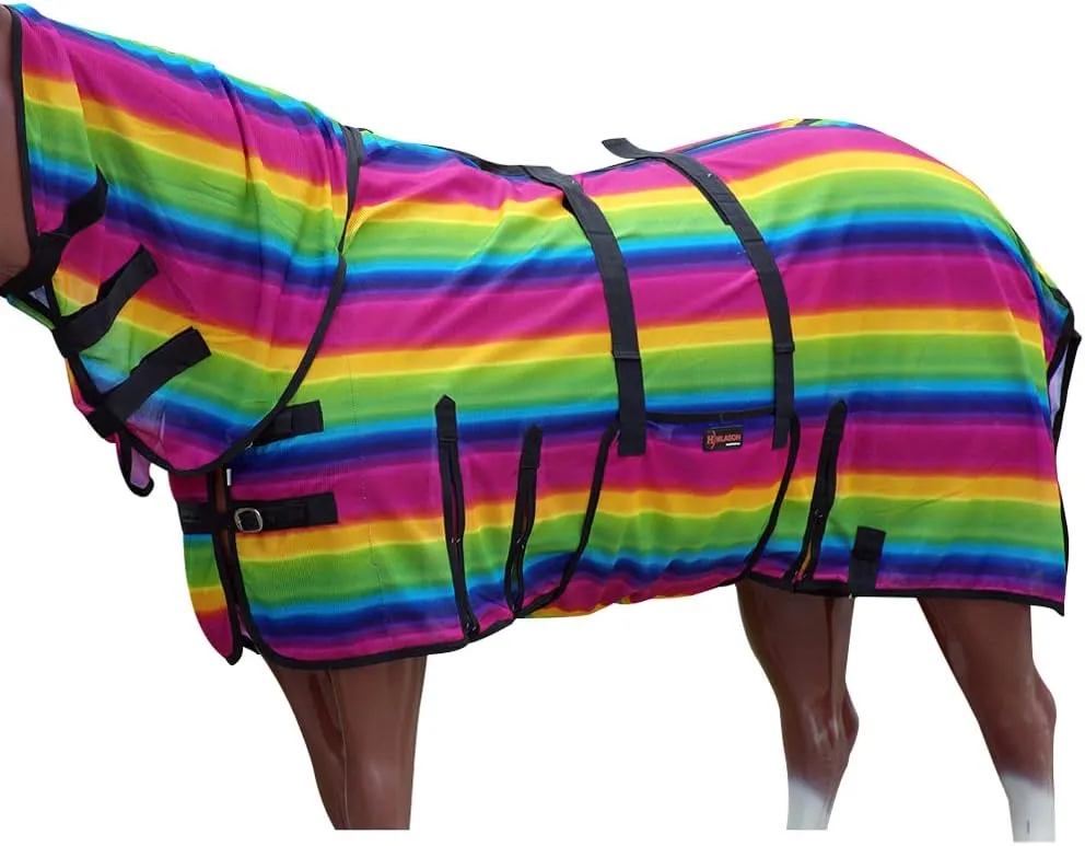 HILASON Horse Fly Sheet - Summer Spring UV Protection Mesh Bug Mosquito FlySheet for Horses | Mosquito Horse Fly-Sheet