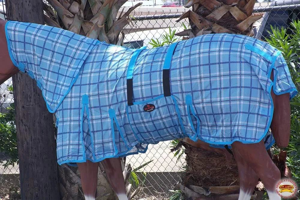 HILASON Horse Fly Sheet - Summer Spring UV Protection Mesh Bug Mosquito FlySheet for Horses | Mosquito Horse Fly-Sheet
