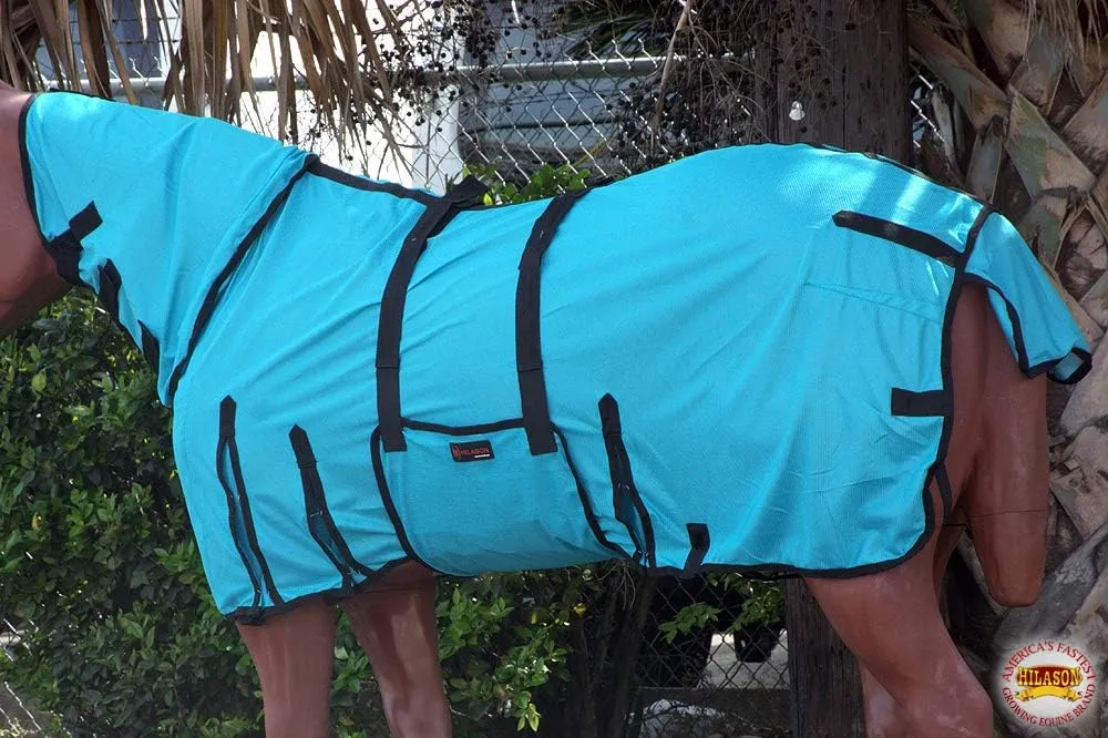 HILASON Horse Fly Sheet - Summer Spring UV Protection Mesh Bug Mosquito FlySheet for Horses | Mosquito Horse Fly-Sheet
