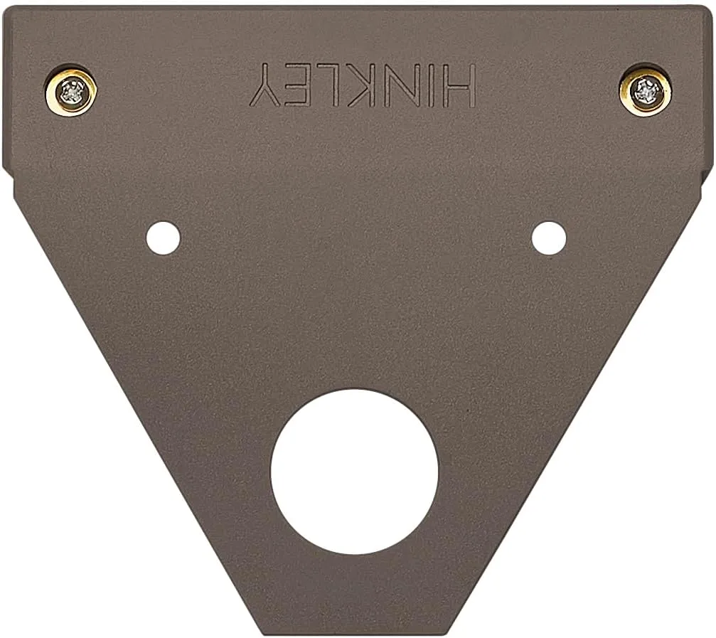 Hinkley Nuvi Small Deck Sconce - Vinyl Alloy, Composite Polycarbonate Lens, Integrated LED, Horizontal Illumination - Bronze Finish