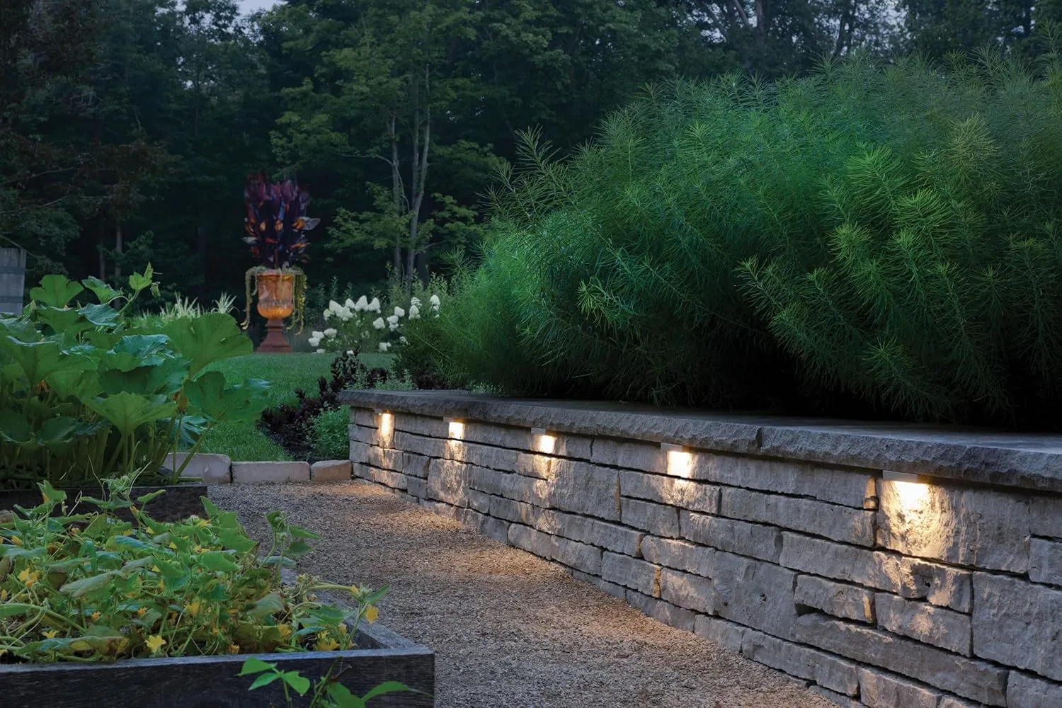 Hinkley Nuvi Small Deck Sconce - Vinyl Alloy, Composite Polycarbonate Lens, Integrated LED, Horizontal Illumination - Bronze Finish