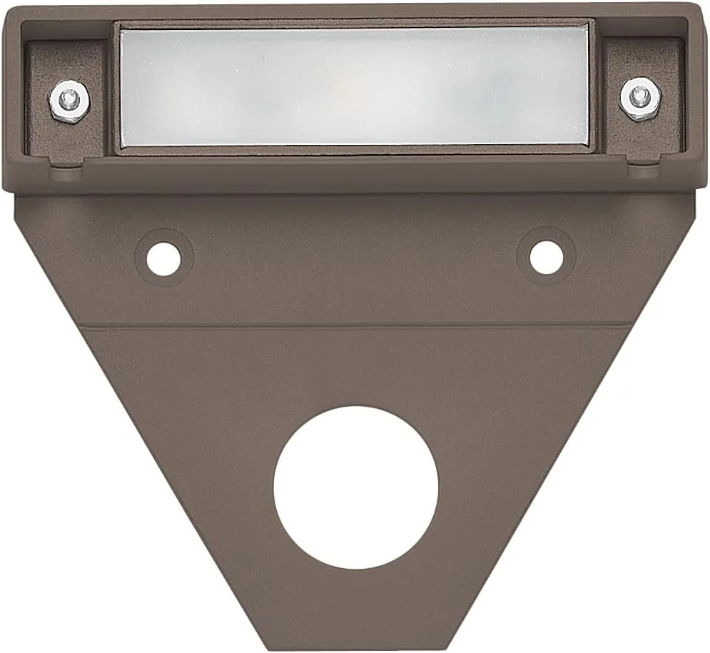 Hinkley Nuvi Small Deck Sconce - Vinyl Alloy, Composite Polycarbonate Lens, Integrated LED, Horizontal Illumination - Bronze Finish