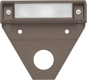 Hinkley Nuvi Small Deck Sconce - Vinyl Alloy, Composite Polycarbonate Lens, Integrated LED, Horizontal Illumination - Bronze Finish