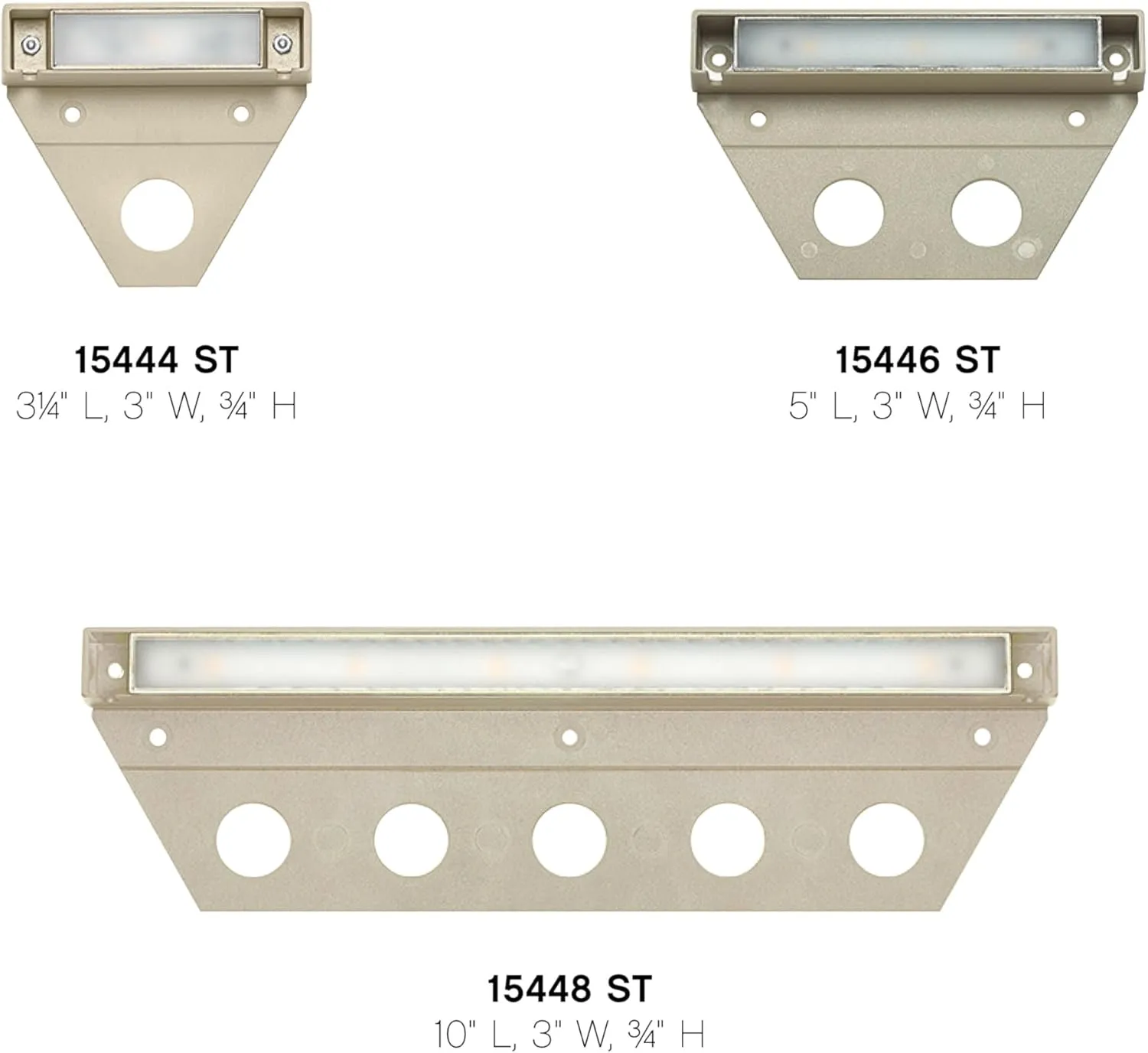 Hinkley Nuvi Small Deck Sconce - Vinyl Alloy, Composite Polycarbonate Lens, Integrated LED, Horizontal Illumination - Sandstone Finish