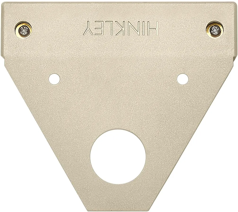 Hinkley Nuvi Small Deck Sconce - Vinyl Alloy, Composite Polycarbonate Lens, Integrated LED, Horizontal Illumination - Sandstone Finish
