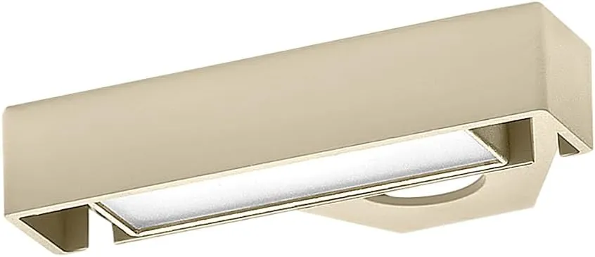 Hinkley Nuvi Small Deck Sconce - Vinyl Alloy, Composite Polycarbonate Lens, Integrated LED, Horizontal Illumination - Sandstone Finish