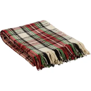 Holiday Plaid Throw Blanket