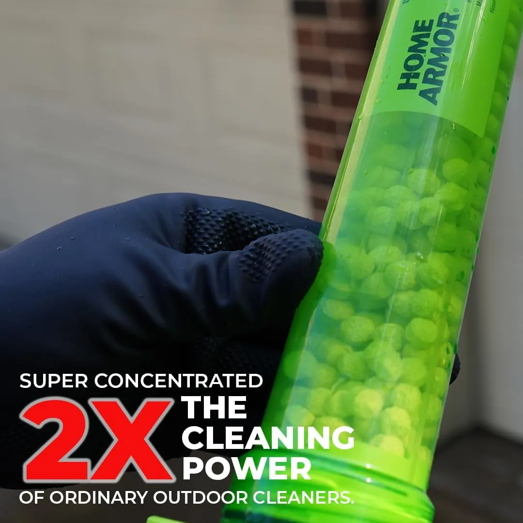 Home Armor Power Clean Wand, Outdoor Cleaning System, Multi purpose Outdoor Cleaner, Blasts Away Stains from Mold, Mildew, Algae, Dirt and Grime, Ideal as Wood Cleaner