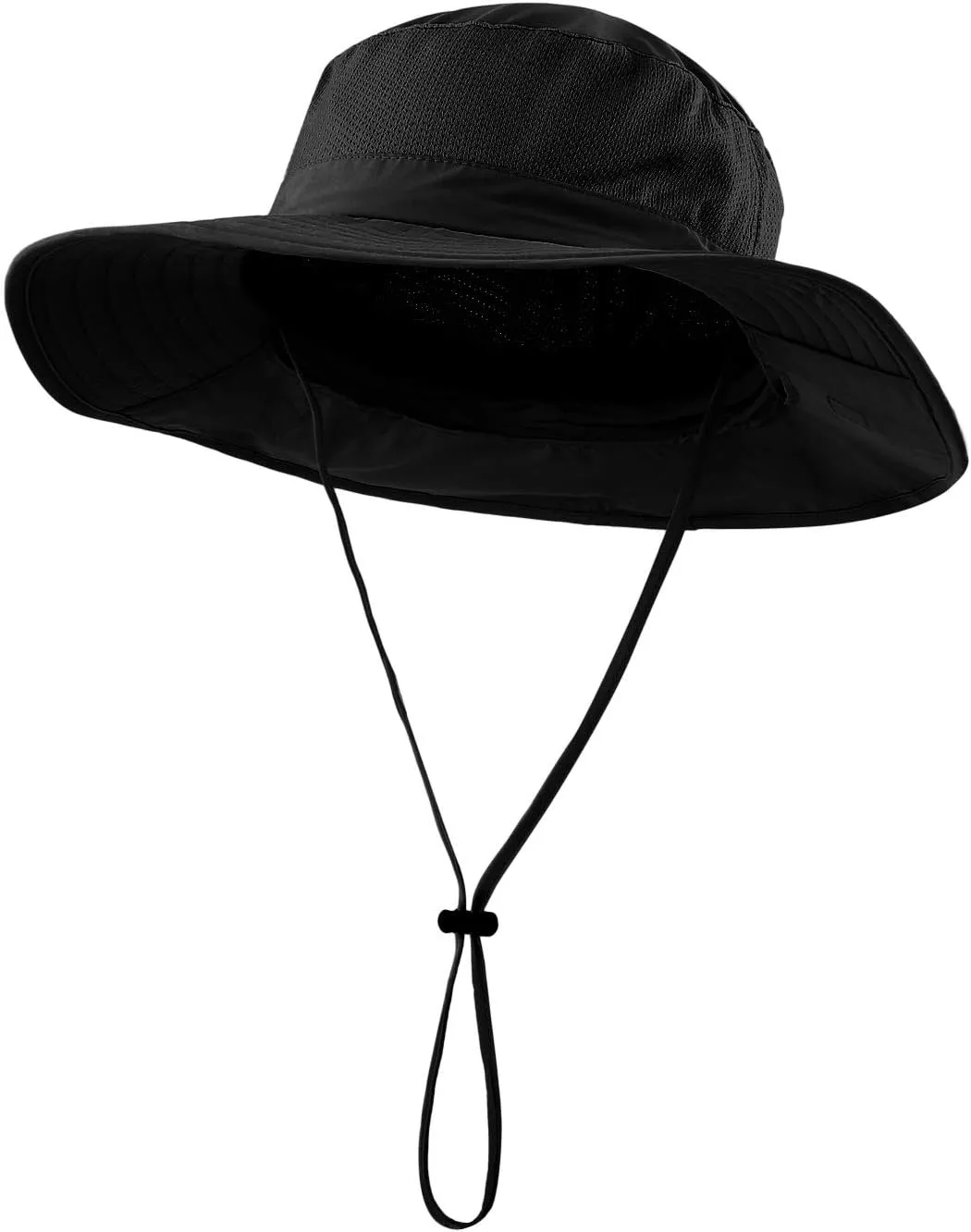 Home Prefer Outdoor UPF50  Mesh Sun Hat Wide Brim Fishing Hat with Neck Flap Sun Hat for Men Women
