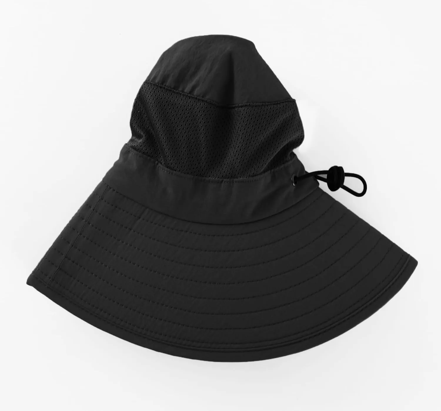 Home Prefer Outdoor UPF50  Mesh Sun Hat Wide Brim Fishing Hat with Neck Flap Sun Hat for Men Women