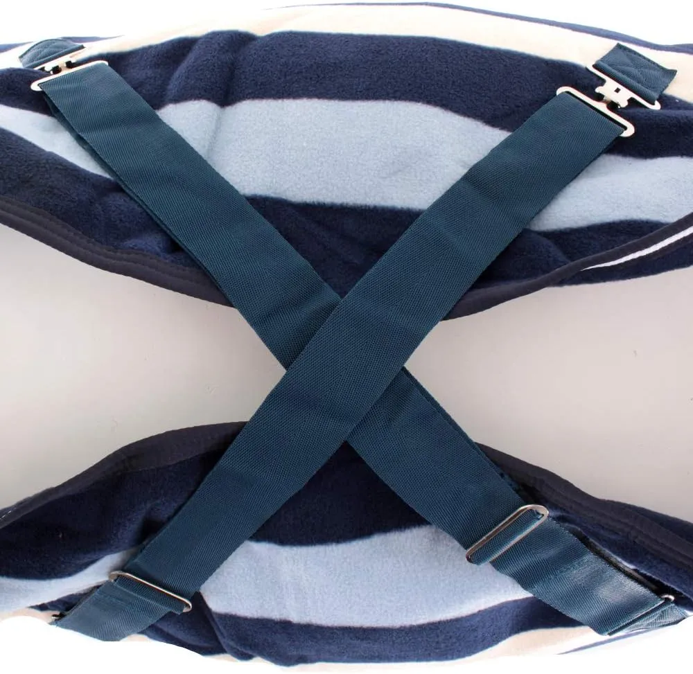 HORSEWARE Ireland Rambo Deluxe Fleece Blanket, Color: Witney Navy, Size: 75 (ACAF9D-VRKB-75)