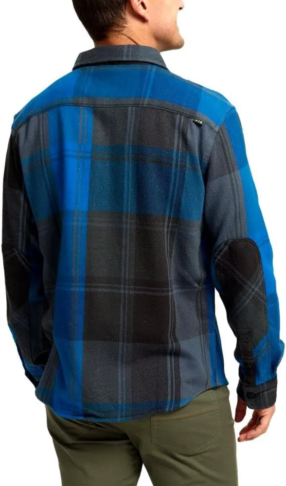 Howler Bros Men's Rodanthe Blanket Flannel, Killian Plaid/Blue Streak