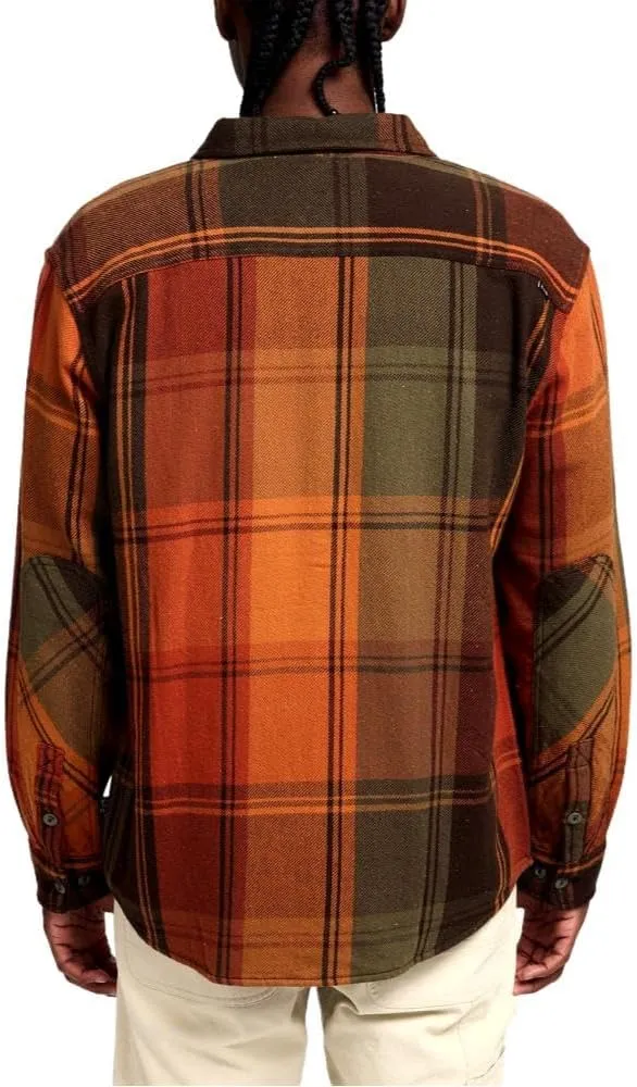 Howler Bros Men's Rodanthe Blanket Flannel, Killian Plaid/Hot Horizon