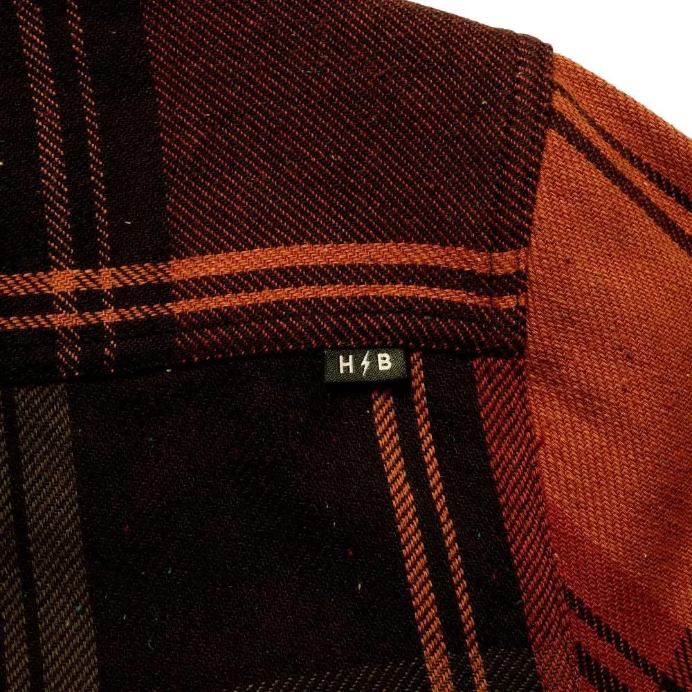 Howler Bros Men's Rodanthe Blanket Flannel, Killian Plaid/Hot Horizon