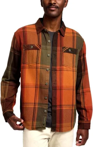 Howler Bros Men's Rodanthe Blanket Flannel, Killian Plaid/Hot Horizon