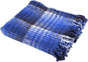Hugger Mugger Recycled Plaid Yoga Blanket - Use as a Yoga Prop, Made From Recycled Materials, Very Soft, Supportive, Extra Thick, Warm and Cozy