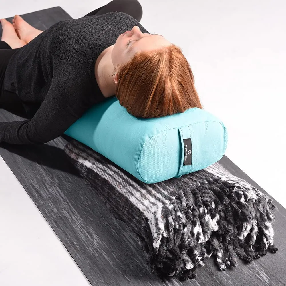Hugger Mugger Recycled Plaid Yoga Blanket - Use as a Yoga Prop, Made From Recycled Materials, Very Soft, Supportive, Extra Thick, Warm and Cozy