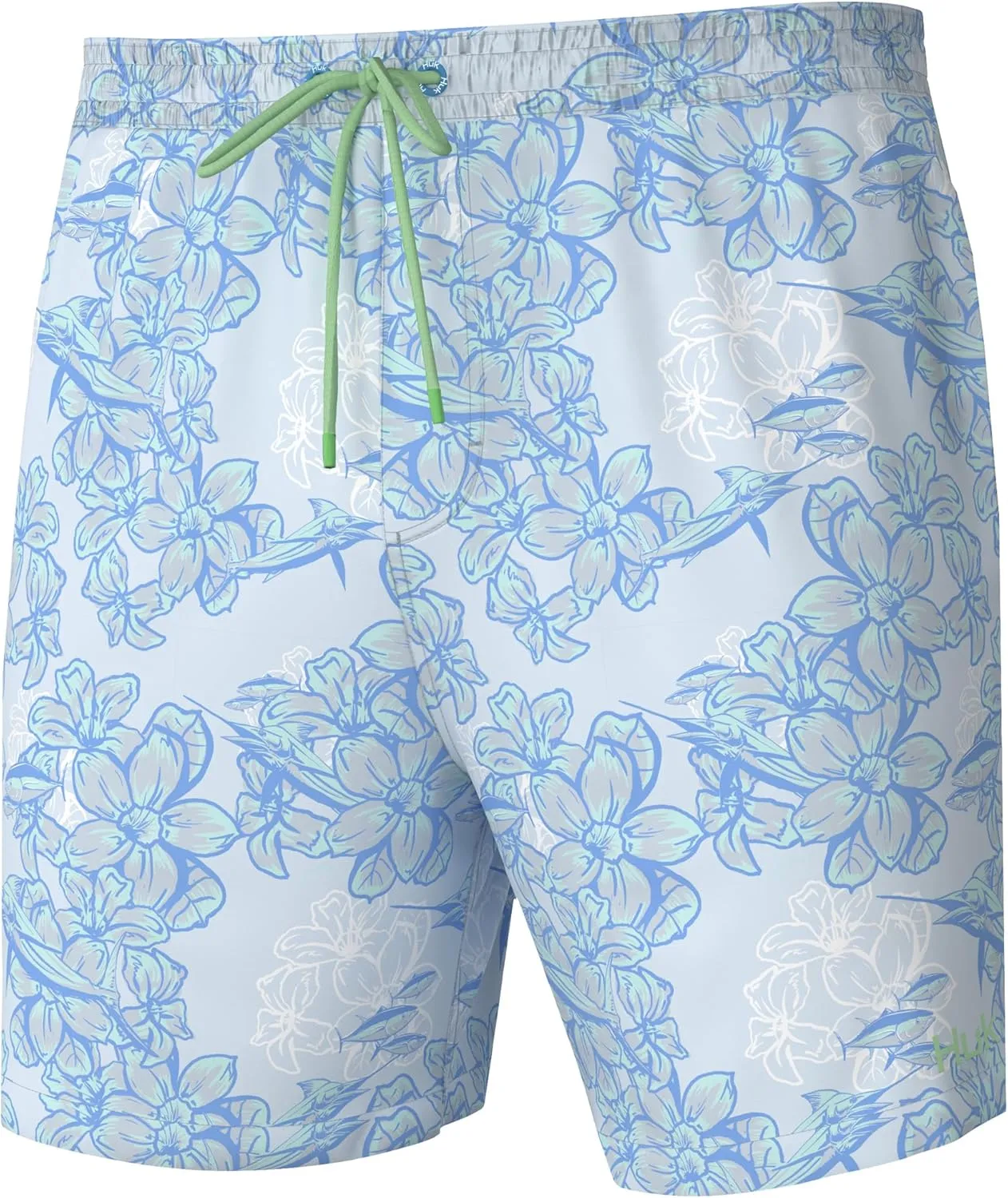 HUK Men's Kc Scott Patterned Volley Shorts, Performance Fishing Boardshorts