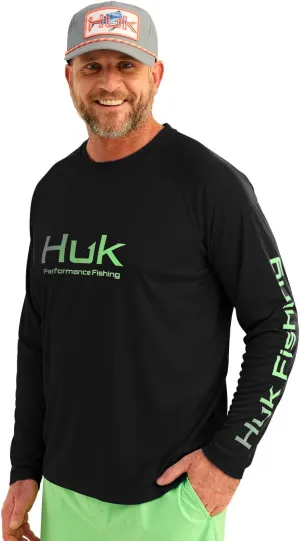 HUK Men's Pursuit Vented Long Sleeve, 30 UPF Fishing Shirt