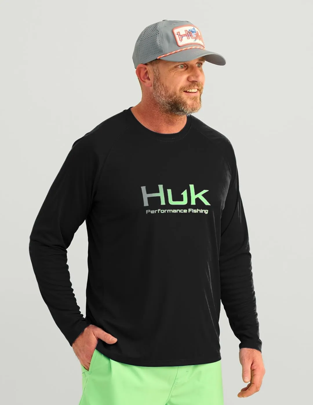 HUK Men's Pursuit Vented Long Sleeve, 30 UPF Fishing Shirt