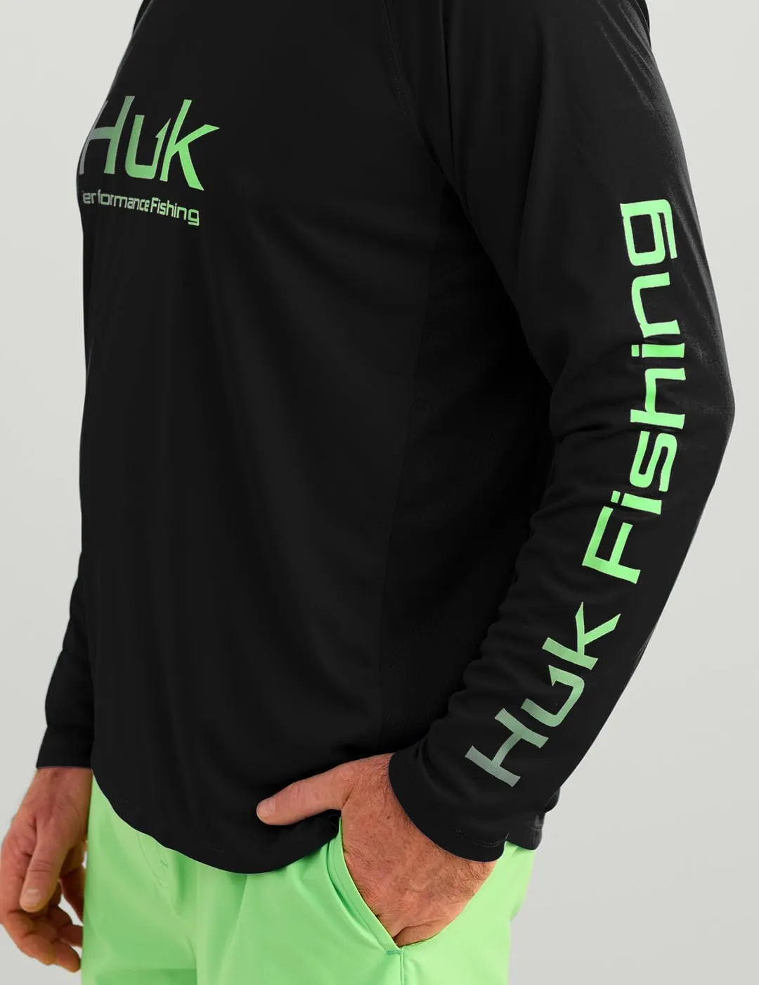 HUK Men's Pursuit Vented Long Sleeve, 30 UPF Fishing Shirt