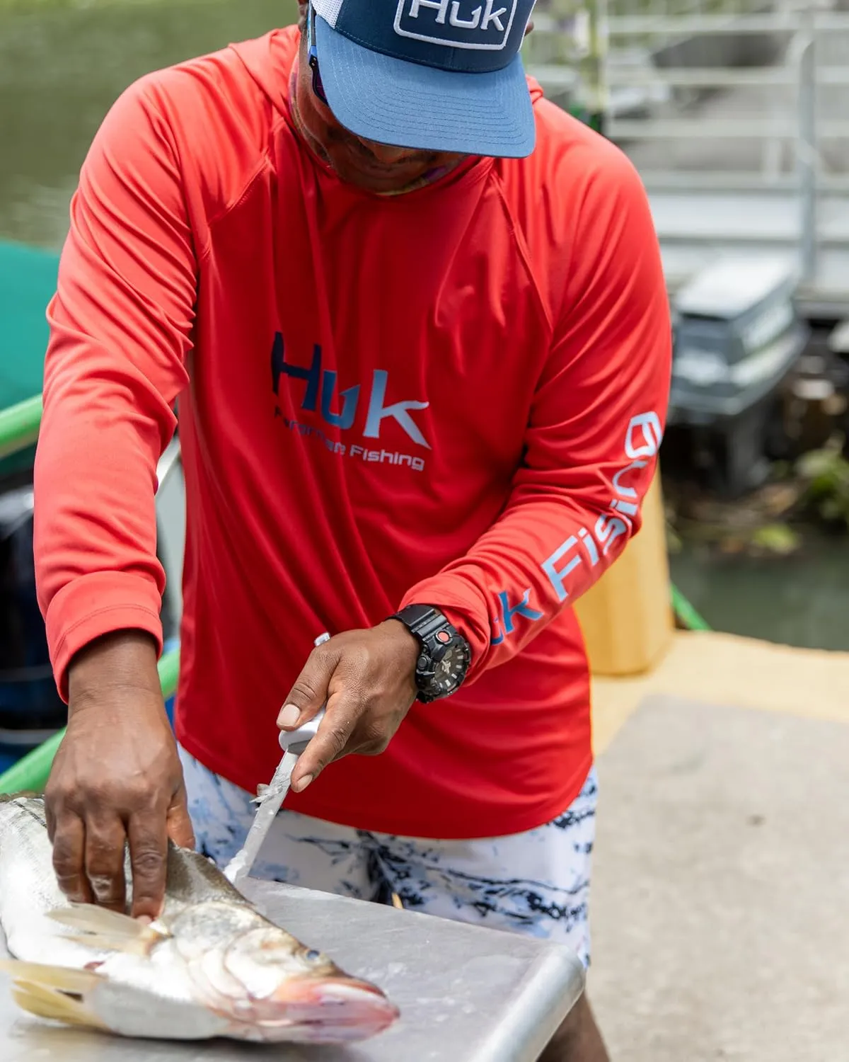 HUK Men's Pursuit Vented Long Sleeve, 30 UPF Fishing Shirt