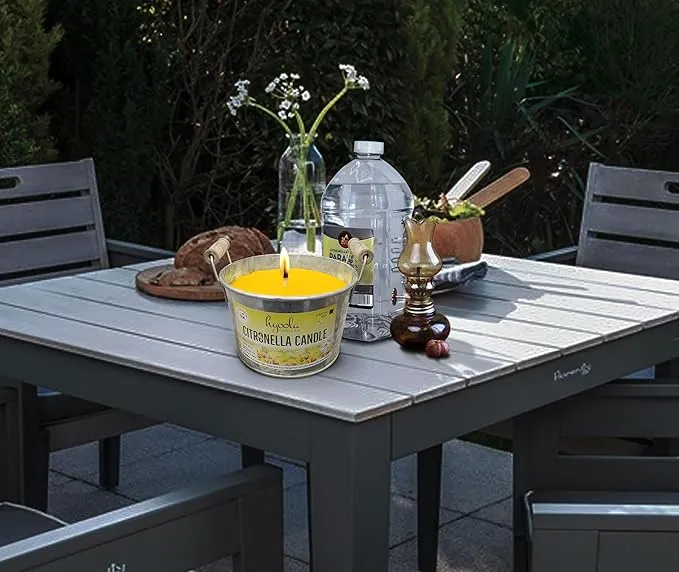 HYOOLA Large Citronella Candles Outdoor Bucket - 30 Hour - Natural Repellent - European Made