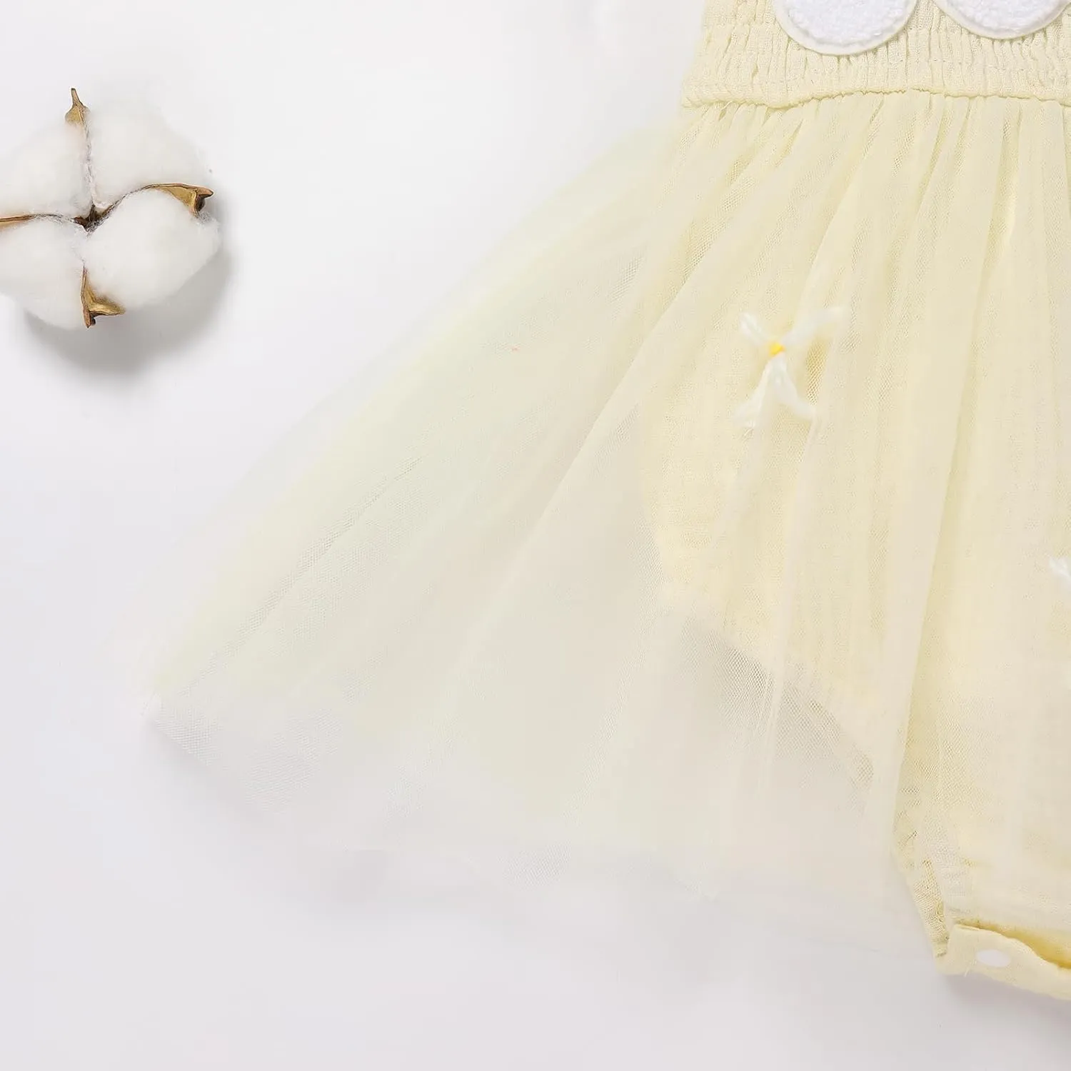 IBTOM CASTLE Baby Girl 1st Birthday Outfit Floral Strawberry Smocked Tutu Dress One Year Old Birthday Cake Smash Photoshoot