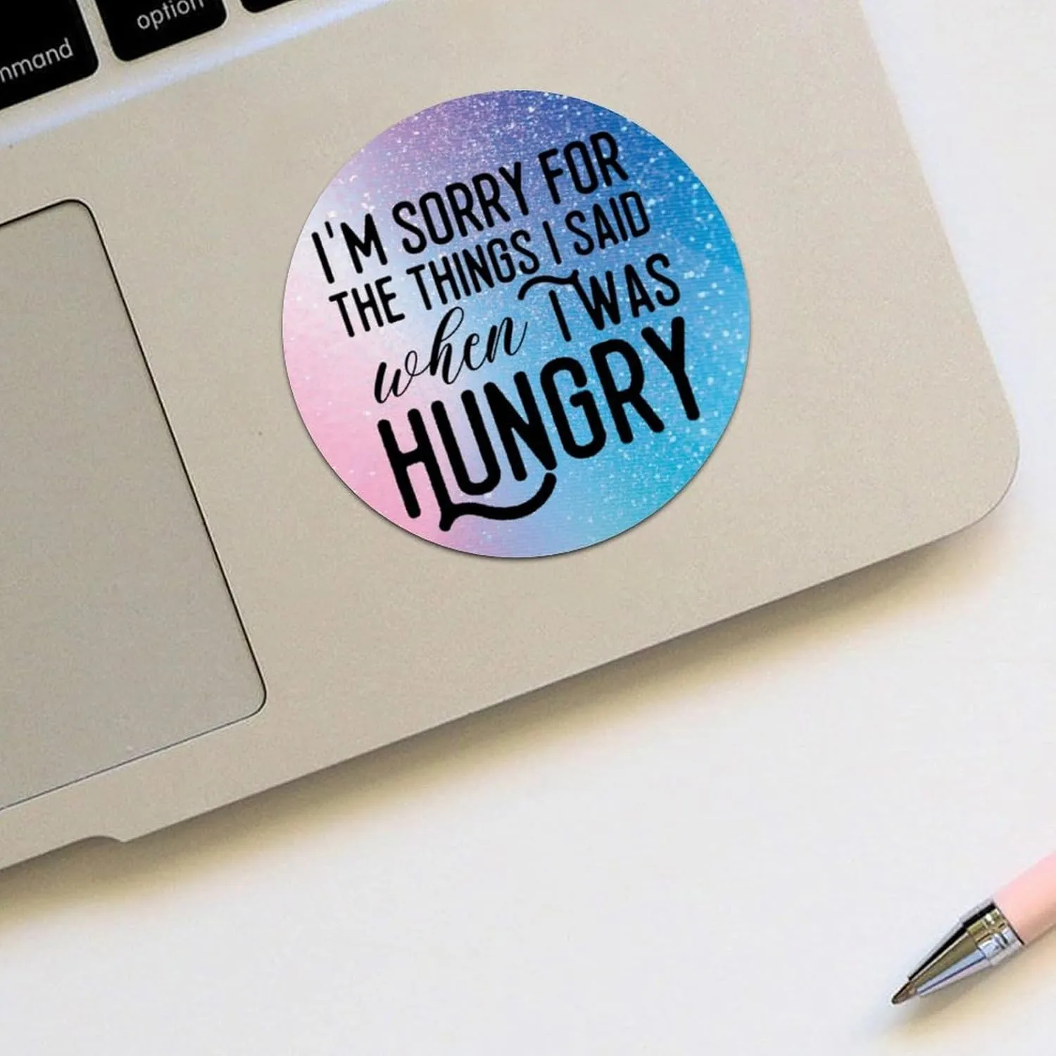 I'm Sorry for The Things I Said When I was Hungry Labels Stickers,Quote Sticker for Laptop Envelope Seals Jar Water Bottles Goodie Bags Decoration Wedding Xmas Holiday Party Favors Gifts 1.5"