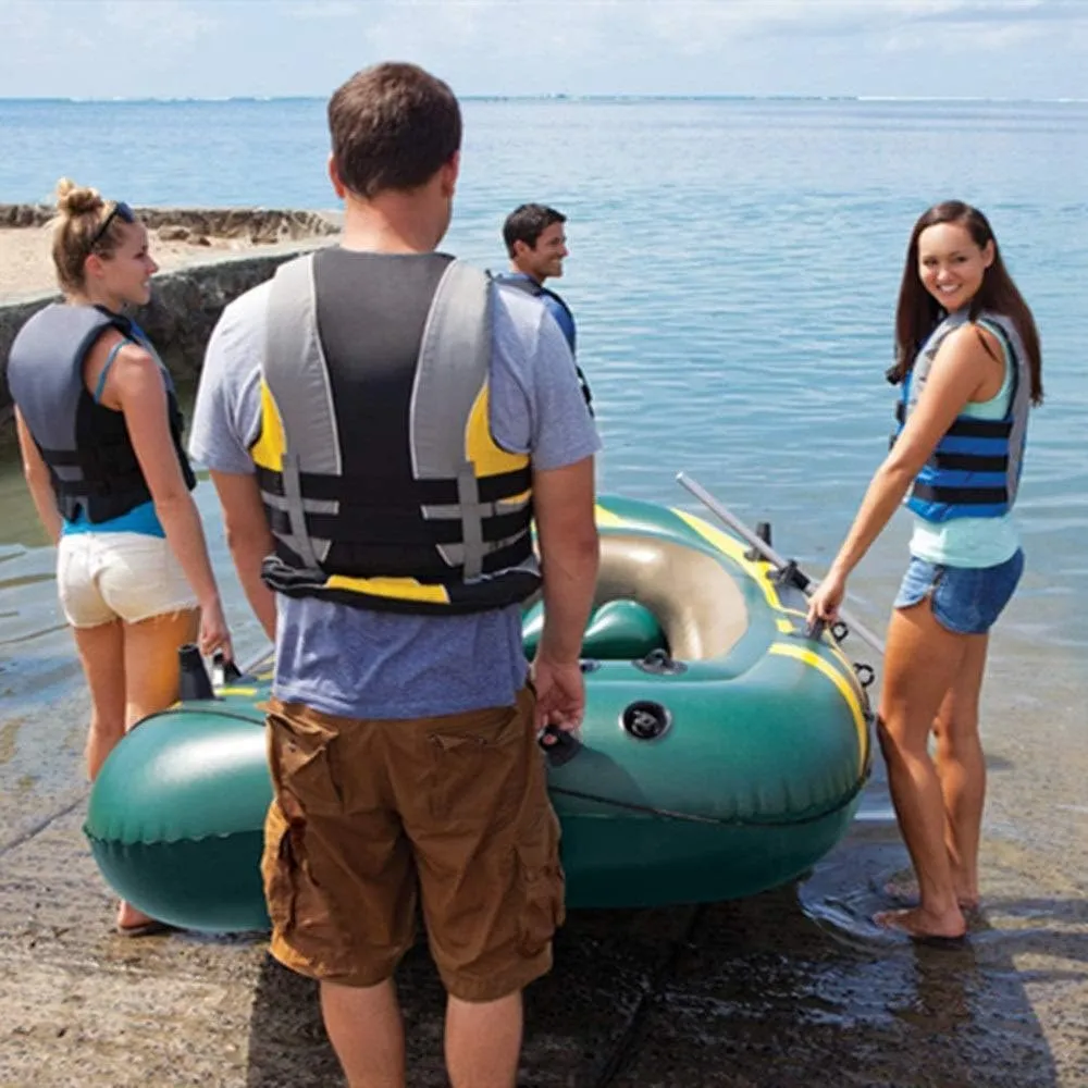 Inflatable Kayak,Four-Person Inflatable Boat 4 People Rubber Rowing Fishing Boat Thickening Inflatable Fishing Boat Drifting Boat/Green