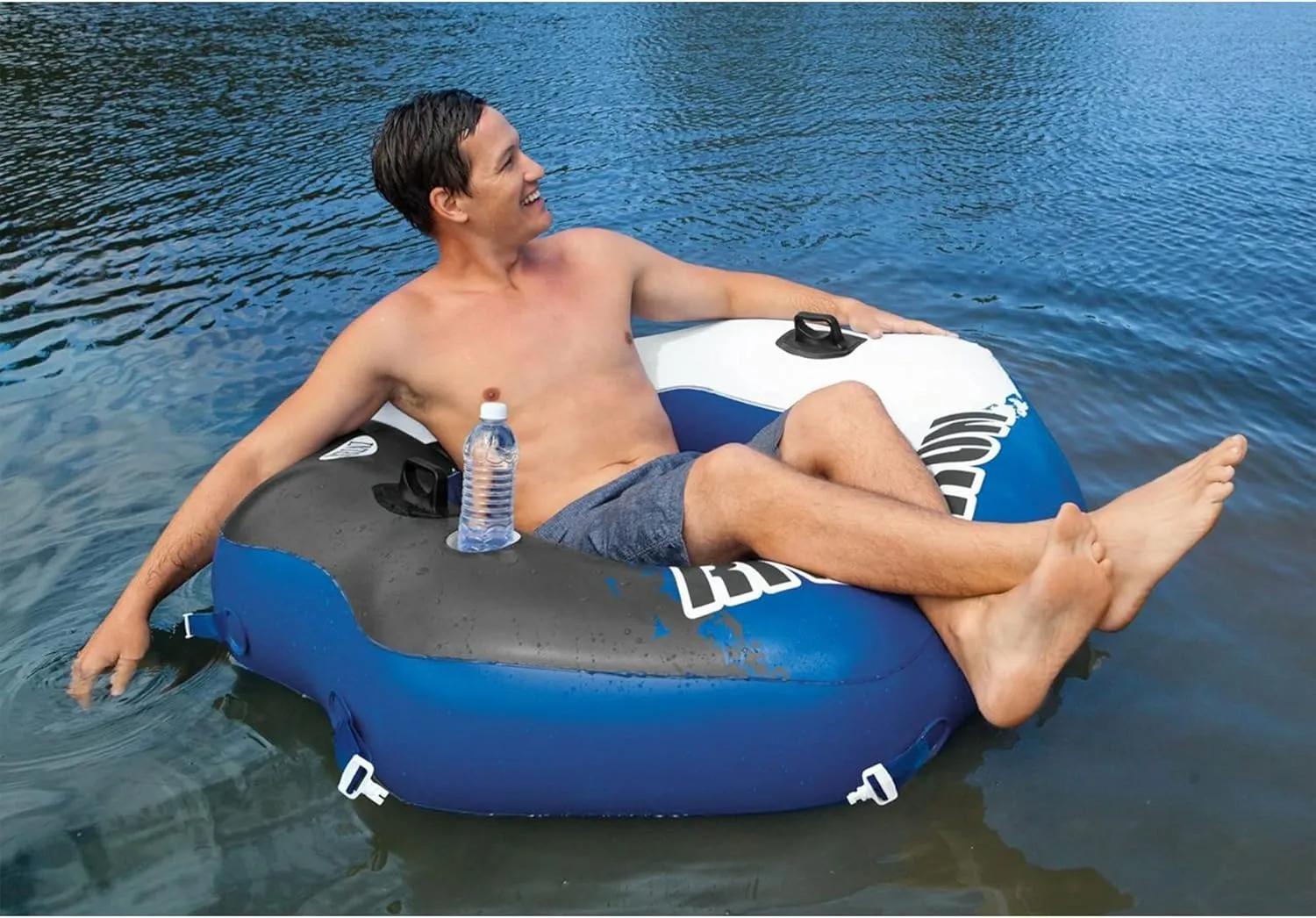Intex River Run Single Person Inflatable Connecting Lounge Tube