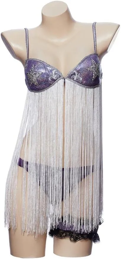 iSHOWcos Alice Ayres Closer Movie Stripper Cosplay Costume Women Tassel Sexy Dress Closer Natalie Portman Costume